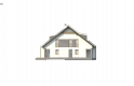 Projekt domu bliźniaczego Zb15 (cena za jeden segment) - elewacja 4