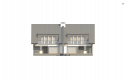 Projekt domu bliźniaczego Zb15 (cena za jeden segment) - elewacja 1