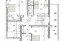Projekt domu szkieletowego DN 021b - piętro