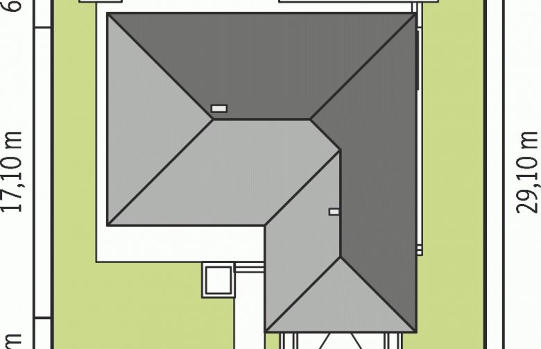 Projekt domu dwurodzinnego Dominik G2 (wersja B) - Usytuowanie