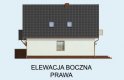 Projekt domu jednorodzinnego ACAPULCO szkielet drewniany - elewacja 4