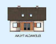Elewacja projektu AVALON szkielet drewniany, dom mieszkalny jednorodzinny z poddaszem użytkowym - 3 - wersja lustrzana