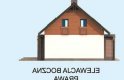 Projekt domu z poddaszem AVALON szkielet drewniany, dom mieszkalny jednorodzinny z poddaszem użytkowym - elewacja 4