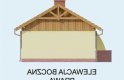 Projekt domu letniskowego AROSA szkielet drewniany, dom letniskowy - elewacja 4