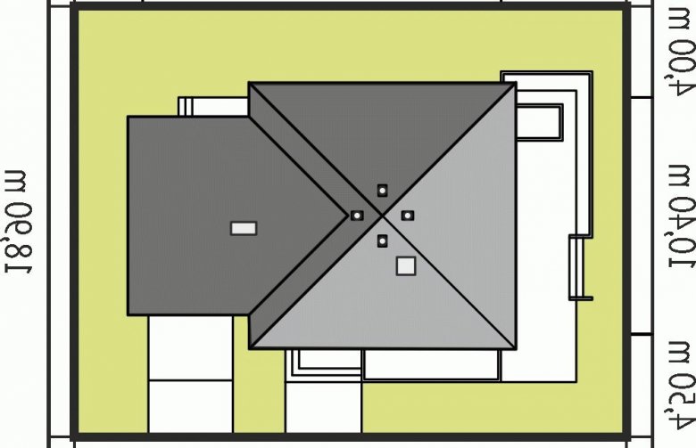 Projekt domu dwurodzinnego Anabela G1 - Usytuowanie - wersja lustrzana