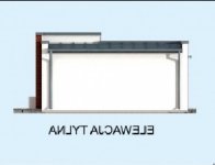 Elewacja projektu PALMAS dom letniskowy - 3 - wersja lustrzana