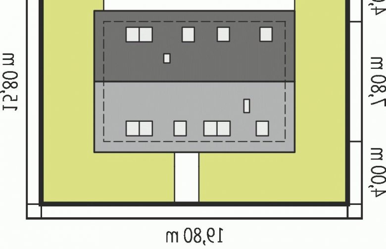 Projekt domu wielorodzinnego E2 II ECONOMIC (wersja B) - Usytuowanie - wersja lustrzana