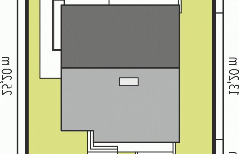 Projekt domu dwurodzinnego Armando II G1 ENERGO - Usytuowanie - wersja lustrzana