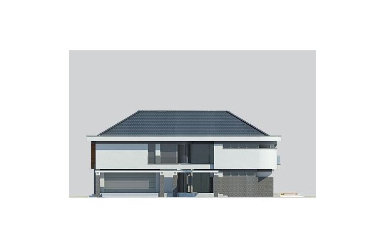 Projekt domu z poddaszem LK&1133 - elewacja 1