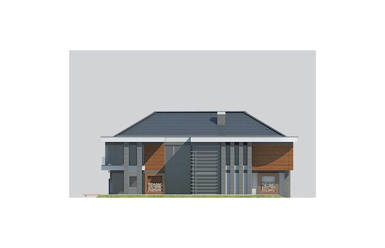 Projekt domu z poddaszem LK&1133 - elewacja 2
