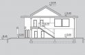 Projekt domu z poddaszem LK&1133 - przekrój 1