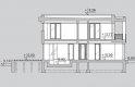 Projekt domu z poddaszem LK&1104 - przekrój 1