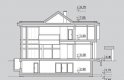 Projekt domu z poddaszem LK&1080 - przekrój 1