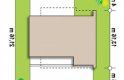 Projekt domu piętrowego Zx121 - usytuowanie - wersja lustrzana