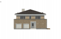Projekt domu piętrowego Zx66 - elewacja 2