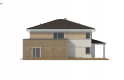 Projekt domu piętrowego Zx66 - elewacja 3