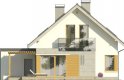 Projekt domu jednorodzinnego GRAPPA - elewacja 2
