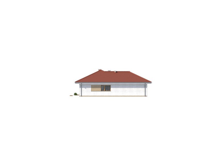 Projekt domu tradycyjnego Kiwi 3 - elewacja 4