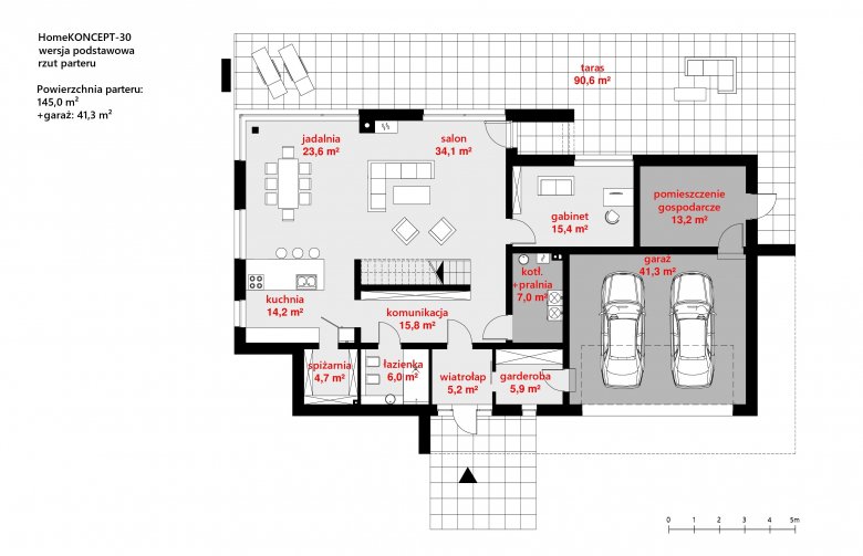 Projekt domu piętrowego Homekoncept 30 - 