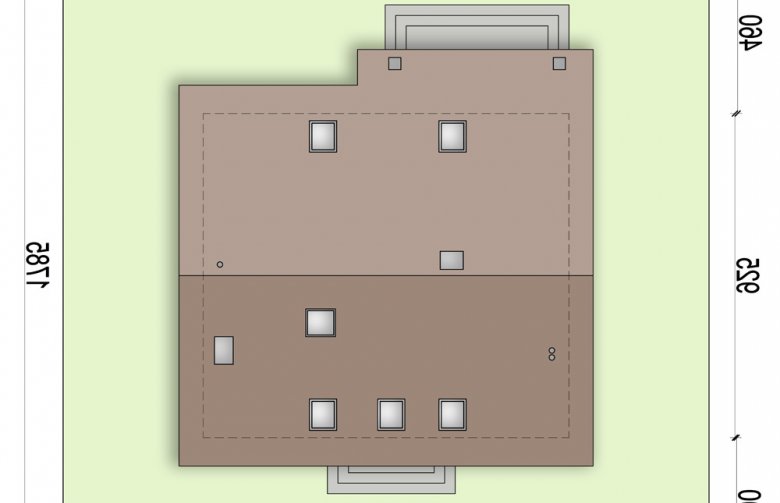 Projekt domu jednorodzinnego Kiwi 4 - Usytuowanie - wersja lustrzana