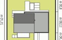 Projekt domu tradycyjnego EX 11 G2 (wersja A) soft - usytuowanie - wersja lustrzana