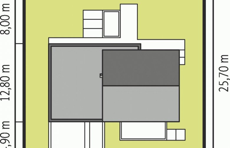 Projekt domu nowoczesnego EX 11 G2 (wersja B) soft - Usytuowanie