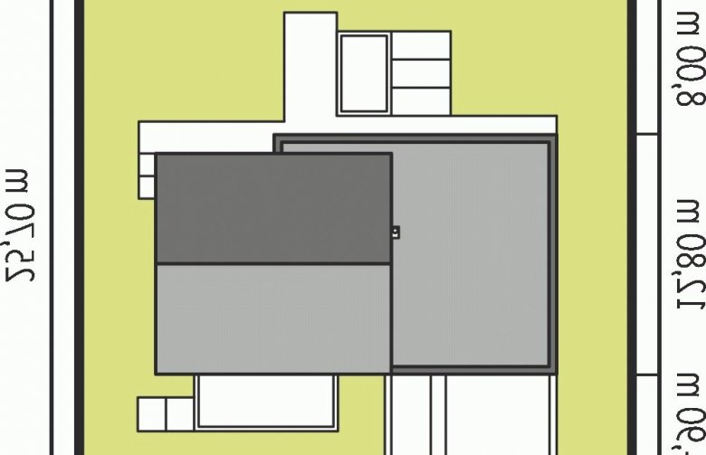Projekt domu nowoczesnego EX 11 G2 (wersja B) soft - Usytuowanie - wersja lustrzana