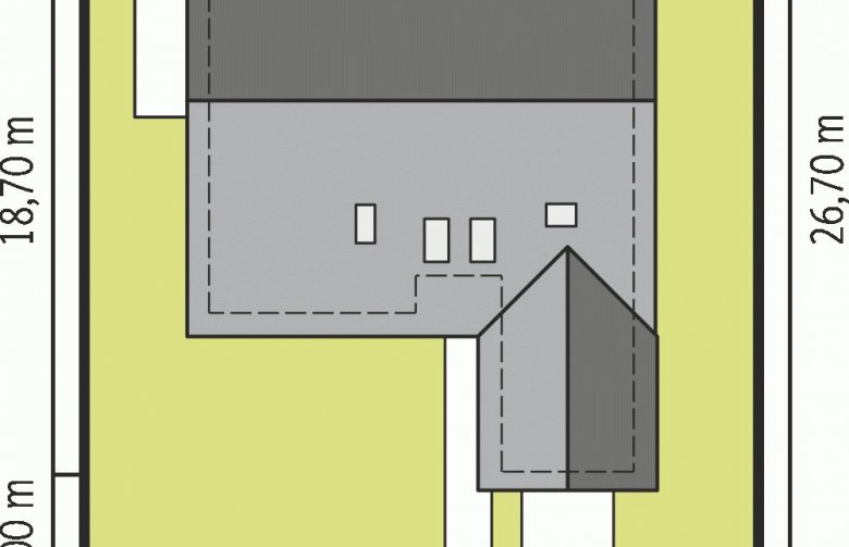 Projekt domu jednorodzinnego Klementynka II G1 - Usytuowanie