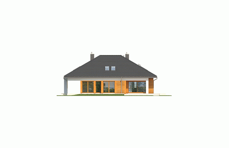 Projekt domu jednorodzinnego Marcel G2 MULTI-COMFORT - elewacja 3