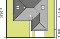 Projekt domu jednorodzinnego Marcel IV G2 - usytuowanie - wersja lustrzana