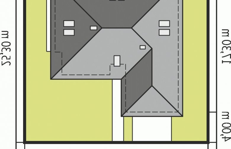 Projekt domu jednorodzinnego Marcel IV G2 - Usytuowanie - wersja lustrzana