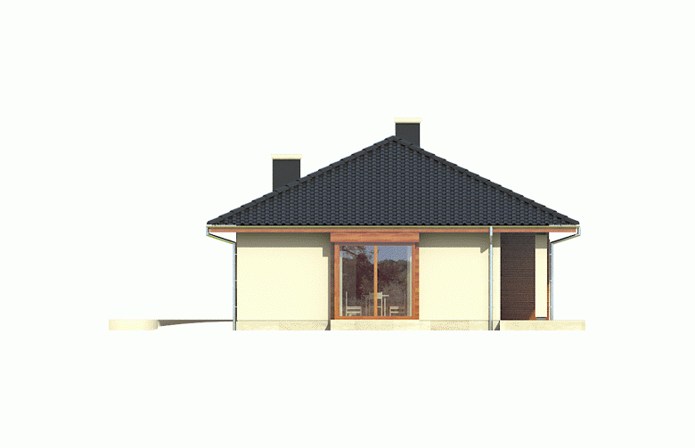 Projekt domu tradycyjnego Margo MULTI-COMFORT - elewacja 2