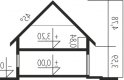 Projekt domu jednorodzinnego Oli - przekrój 1