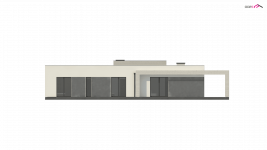 Elewacja projektu Zx68 - 2 - wersja lustrzana
