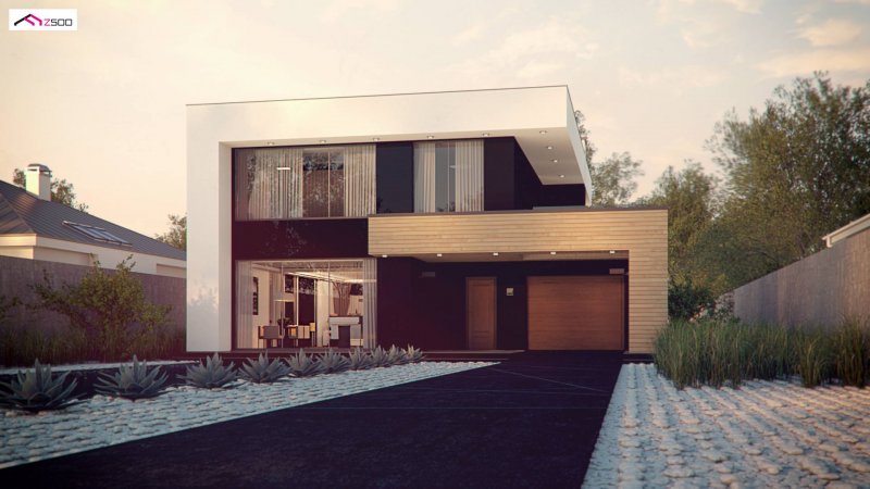 Zx123 213.98 m2 | Projekt domu piętrowego | projekty domów
