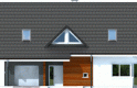 Projekt domu z poddaszem Demi G1 (wersja C) - elewacja 1