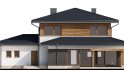 Projekt domu z poddaszem Faros - elewacja 4