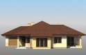 Projekt domu dwurodzinnego Sułtan - elewacja 4