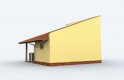 Projekt garażu G159 garaż jednostanowiskowy z pomieszczeniem gospodarczym - wizualizacja 2