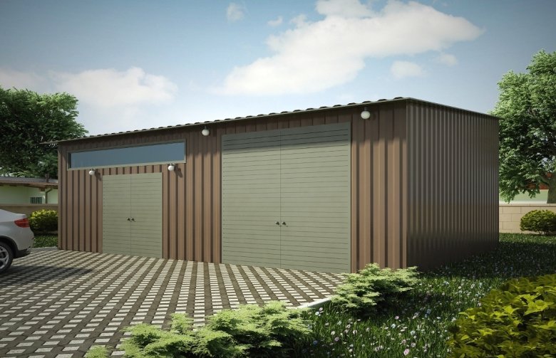 Projekt domu energooszczędnego G118 - Budynek garażowy