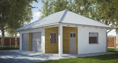 Projekt domu G242 - Budynek garażowo-gospodarczy