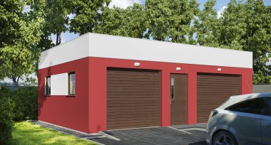 Projekt domu G263 - Budynek garażowy