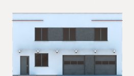 Elewacja projektu G271 - Budynek garażowo - gospodarczy - 1
