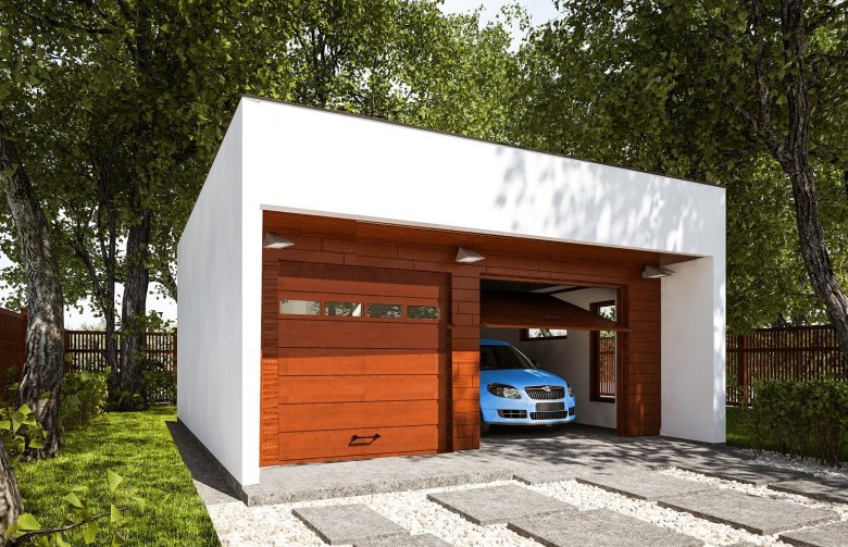 Projekt domu energooszczędnego G285 - Budynek garażowy