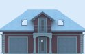 Projekt domu energooszczędnego G284 - Budynek garażowo - gospodarczy - elewacja 1