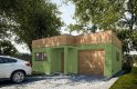 Projekt domu energooszczędnego G303 - Budynek garażowo - gospodarczy - wizualizacja 0
