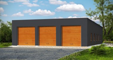Projekt domu G186 - Budynek garażowy