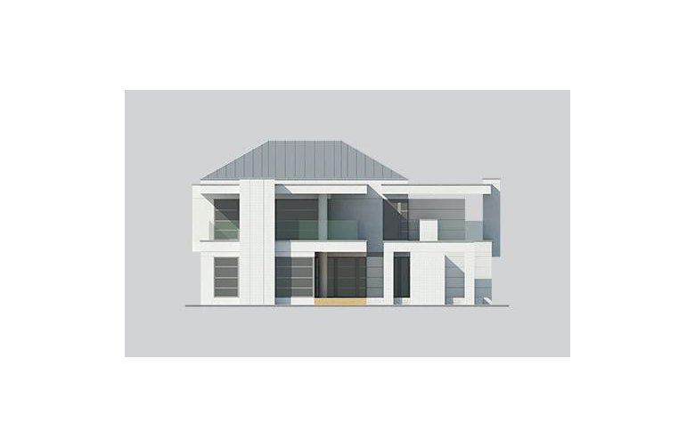 Projekt domu z poddaszem LK&1233 - elewacja 4
