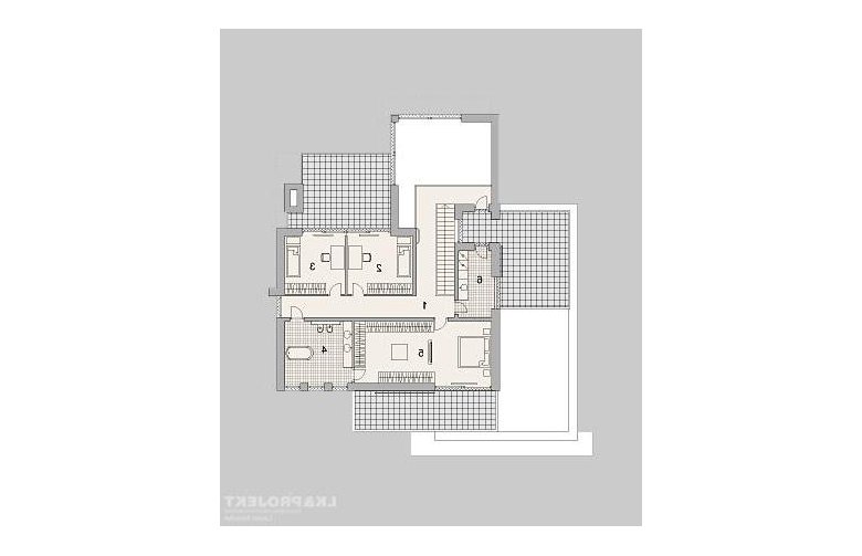 Projekt domu z poddaszem LK&1229 - piętro