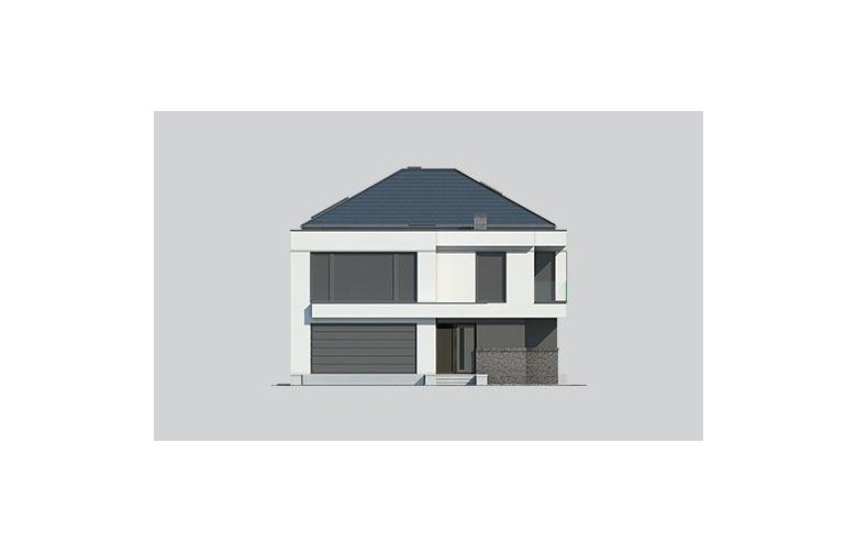 Projekt domu z poddaszem LK&1206 - elewacja 3